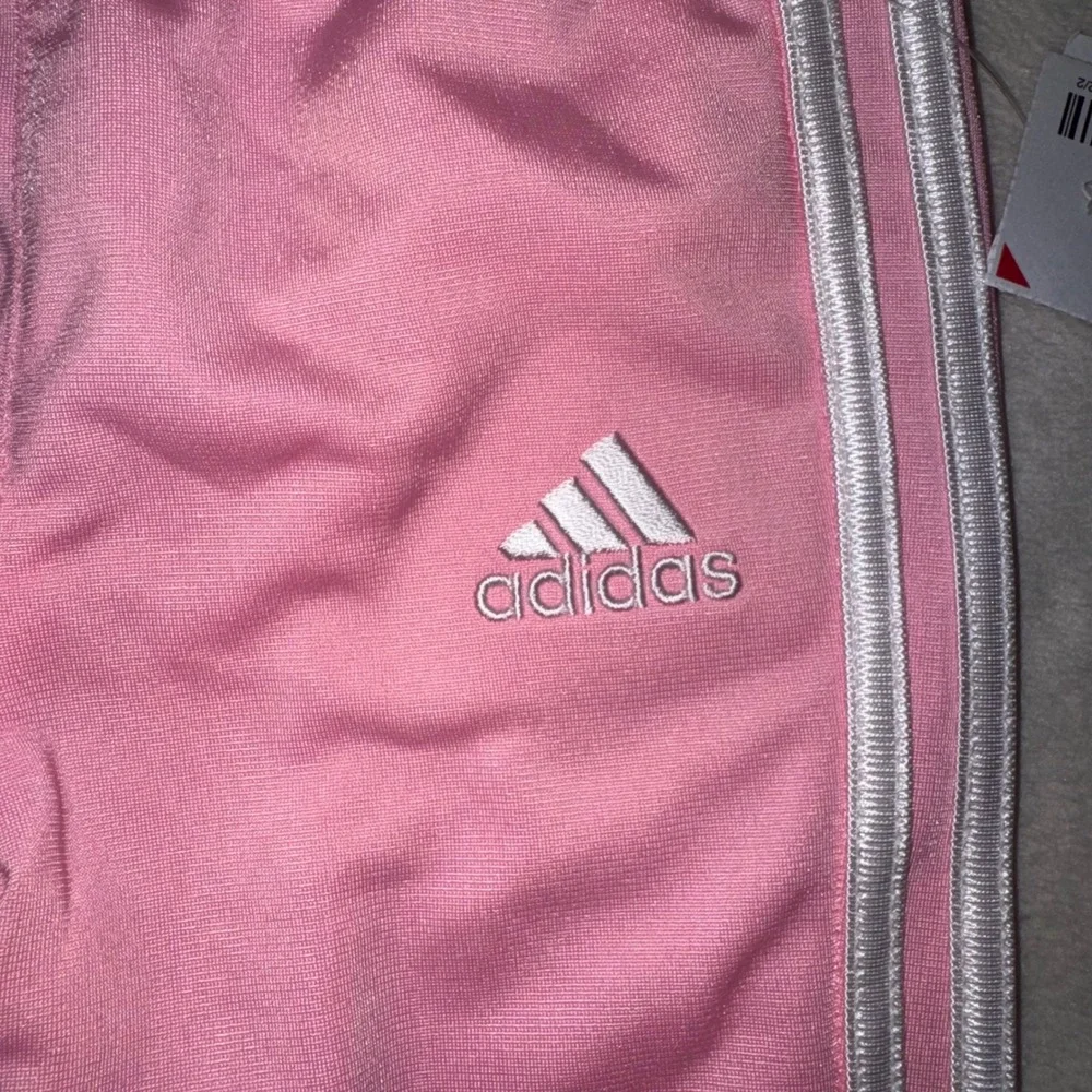 Adidas Baby Girls Pink 3-Stripe Tracksuit Set Jacket and Pants 9M AC6109N